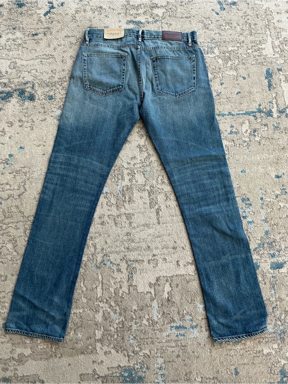 Burberry Blue Straight-Leg Jeans